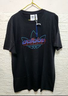 100% New Adidas TECHY Tee (Size M & L) Casual Three-leaf Clover 3D LOGO62939560568194110