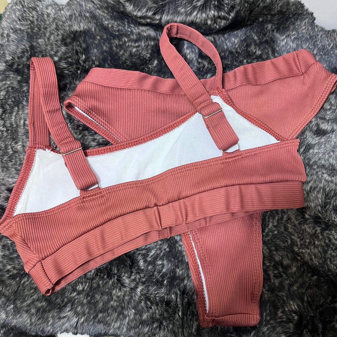 2 peice |Bikini & padded bra | nude peach (Category: Bikinis & Swimsuits) located in Paranaque City. Submitted by belle_cloud (Listing ID 1356010589, Image 2). Description: 2 peice | highwaisted panty & padded brassiere in good used condition, likenew! used once! - i liked it, super! 🥰 very sexy, nice fit! nakakaputi, as innn!! :) perfect also for mabilbil, and CS Moms 🤗 small size 🫧 Lalamove ready! Shipping : J&T, LBC.