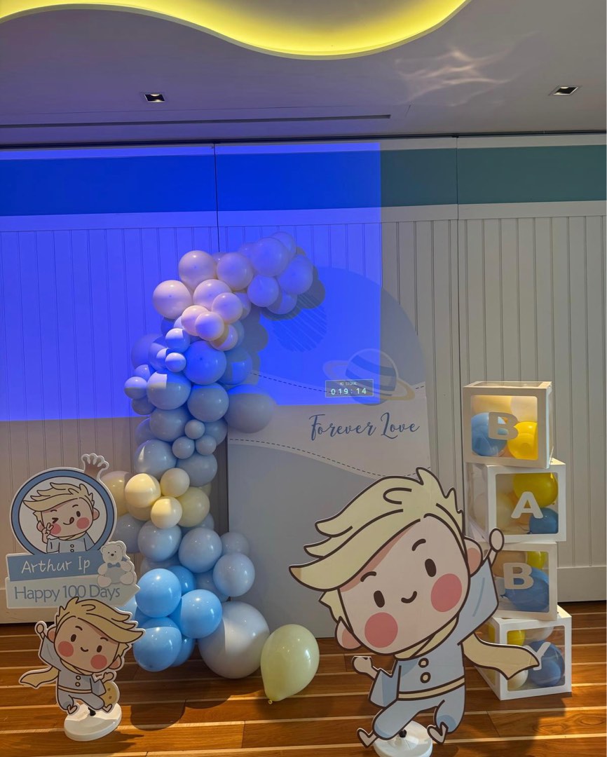 百日宴生日氣球佈置62859980586625112