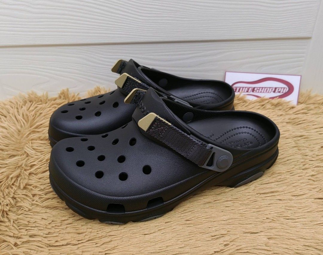 All terrain Black (Category: Sneakers & Footwear) located in Manila. Submitted by annegarciichua (Listing ID 1356028609, Image 1). Description: All terrain clog Black M4/W6 ❌ SOLD ❌ M5/W7 ❌ SOLD ❌ M6/W8 ❌ SOLD ❌ M7/W9 ❌ SOLD ❌ M8/W10 ❌ SOLD ❌ M9/W11 ❌ SOLD ❌ M10/W12 ❌ SOLD ❌ 💯 % Legit! ✅ Hang tags ✅ Zip lock.