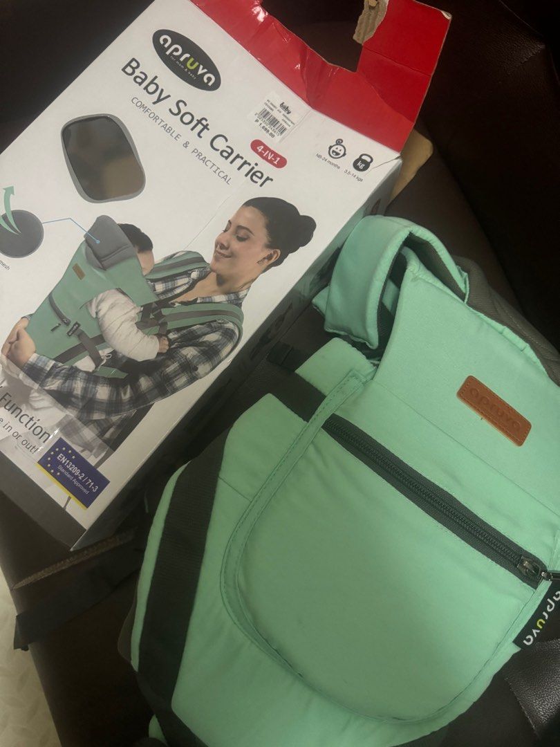 Apruva baby carrier (Category: Carriers & Slings) located in Makati City. Submitted by 86jan (Listing ID 1355917952, Image 3). Description: Super like new as in! Once lang nagamit kasi ayaw ni baby. Tinanggal ko lng yung tag. .