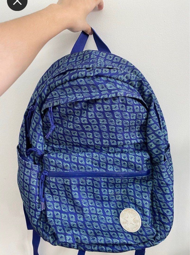 Blue Converse Backpack (Category: Backpacks) located in Quezon City. Submitted by gicellepaeste (Listing ID 1355888270, Image 2). Description: Lots of space msg for more photos/last price.