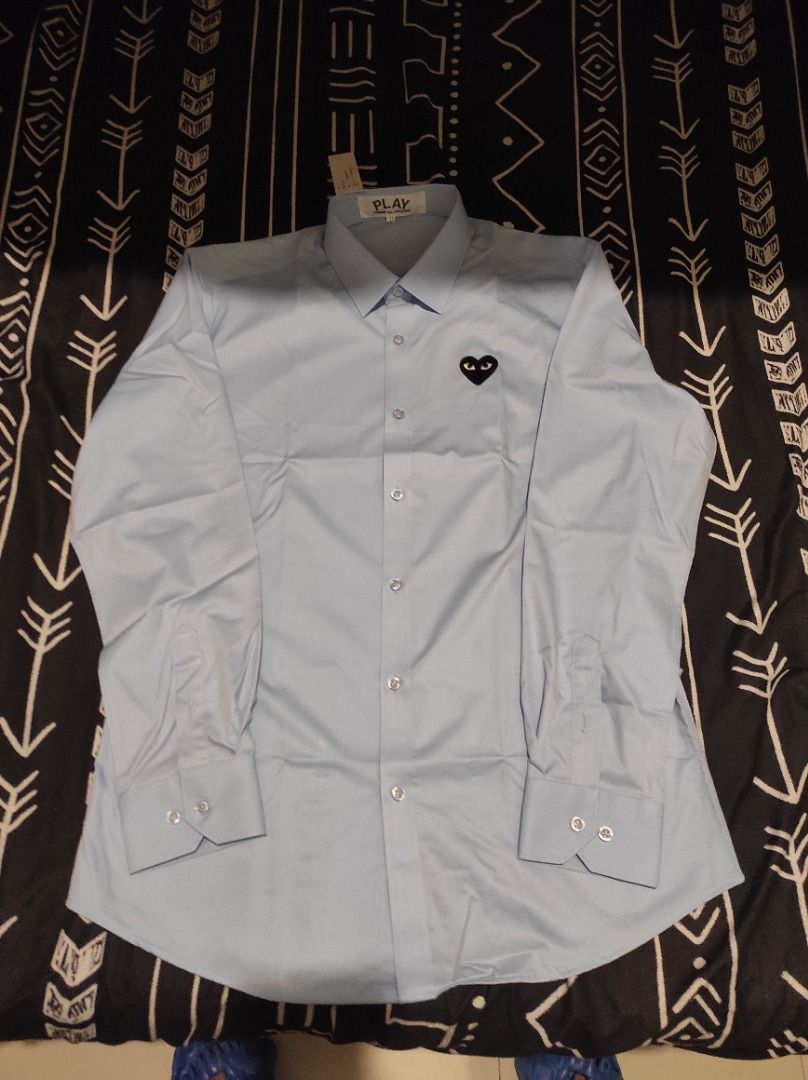 CDG light blue formal button down shirt (Category: Formal Shirts) located in Quezon City. Submitted by babybomber69 (Listing ID 1355973554, Image 1). Description: Brand New Size XL Dimensions: Approx. Width: 57cm Length: 72cm.