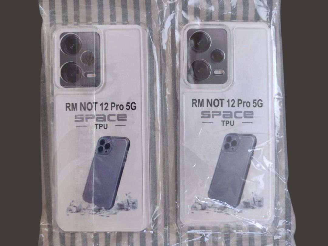 Clear Casing RedMi Note 12 Pro 5G (Category: Cases & Sleeves) located in Cebu City. Submitted by bellanacs (Listing ID 1355852341, Image 1). Description: 📱 RedMi Note 12 Pro 5G Clear Casing 🩷 BRAND NEW 💵 ₱60.00 EACH 💵 ₱100.00 BOTH RFS: Wrong item delivered..