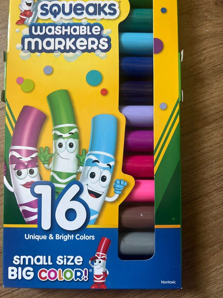 Crayola Washable Markers (Category: Craft Supplies & Tools) located in Muntinlupa City. Submitted by heykelsey (Listing ID 1355843693, Image 2). Description: Brand new washable markers Original price: 900 or 2.7k in other stores.