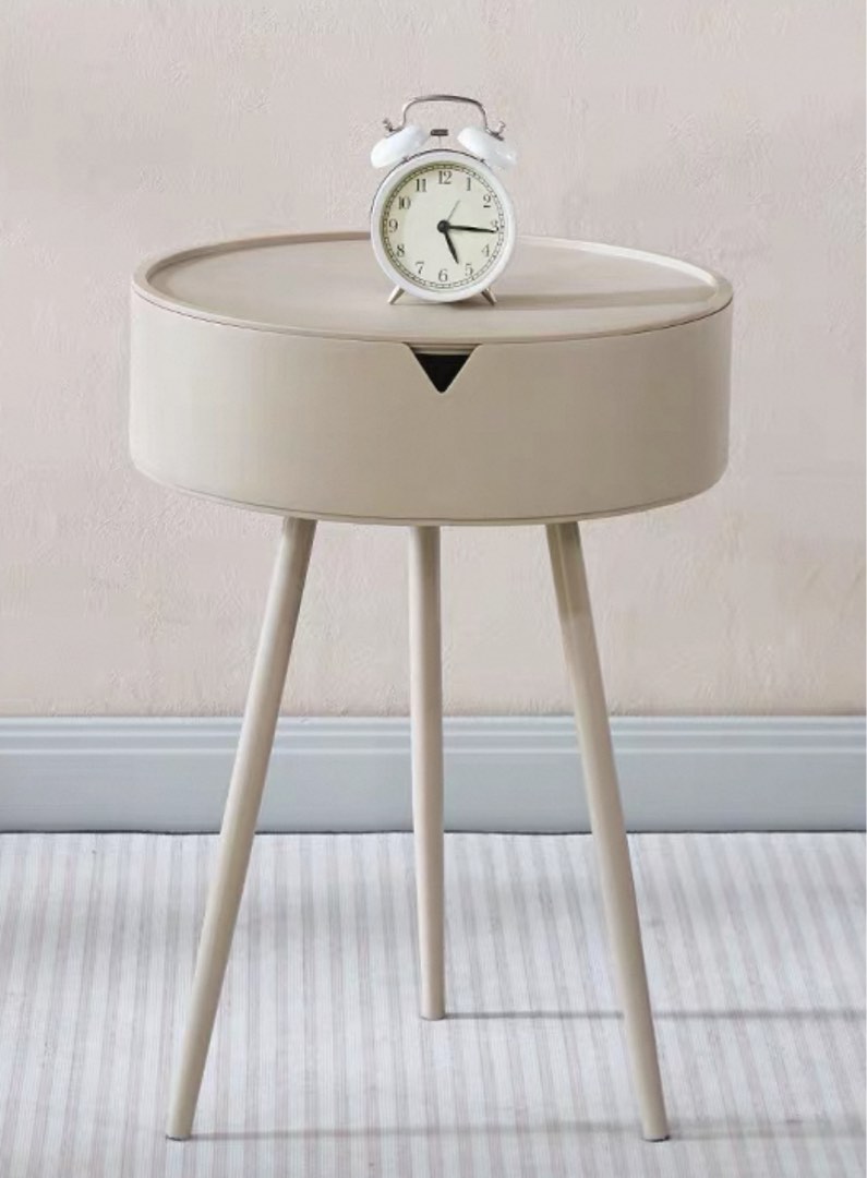 Creamy bedside cabinet, Furniture & Home Living, Furniture, Shelves ...