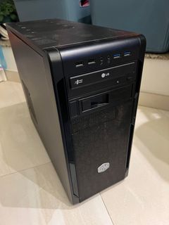 Desktop computer Asus H97 Pro motherboard, Intel i5-4460 CPU, Team Group 8GB DDR3 RAM, Antec 520 power supply, Cooler Master chassis, no hard disk or display card63015650376450110