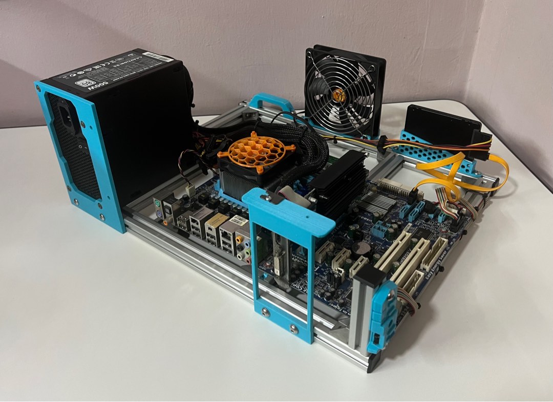 DIY Open Computer Chassis (ATX Motherboard Full-set), Computers & Tech ...