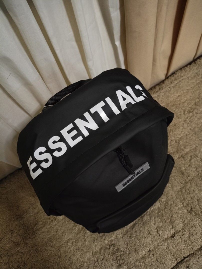 Essentials Backpack (Category: Backpacks) located in Valenzuela. Submitted by One.Only.Nan (Listing ID 1355983719, Image 2). Description: Brandnew Water/Dust Proof W16" L17" As is, what you see is what you get. MOP: GCASH AUB BPI VALENZUELA CITY LOC.