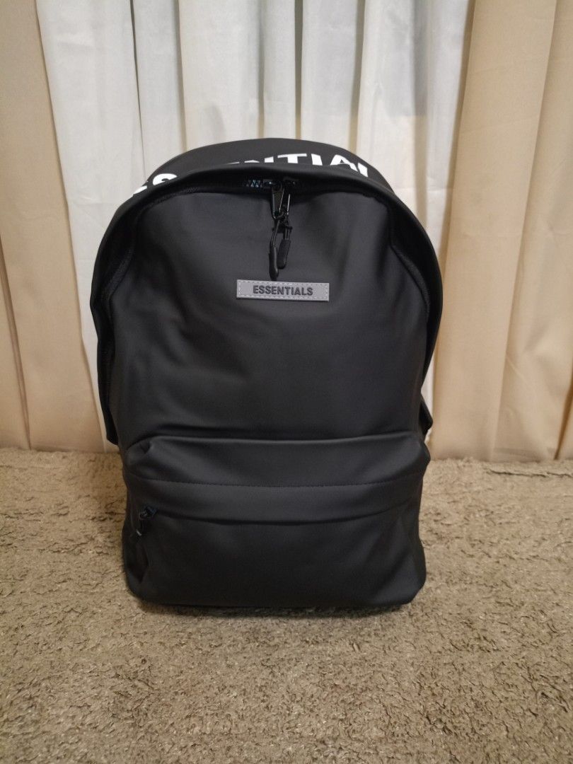 Essentials Backpack (Category: Backpacks) located in Valenzuela. Submitted by One.Only.Nan (Listing ID 1355983719, Image 1). Description: Brandnew Water/Dust Proof W16" L17" As is, what you see is what you get. MOP: GCASH AUB BPI VALENZUELA CITY LOC.