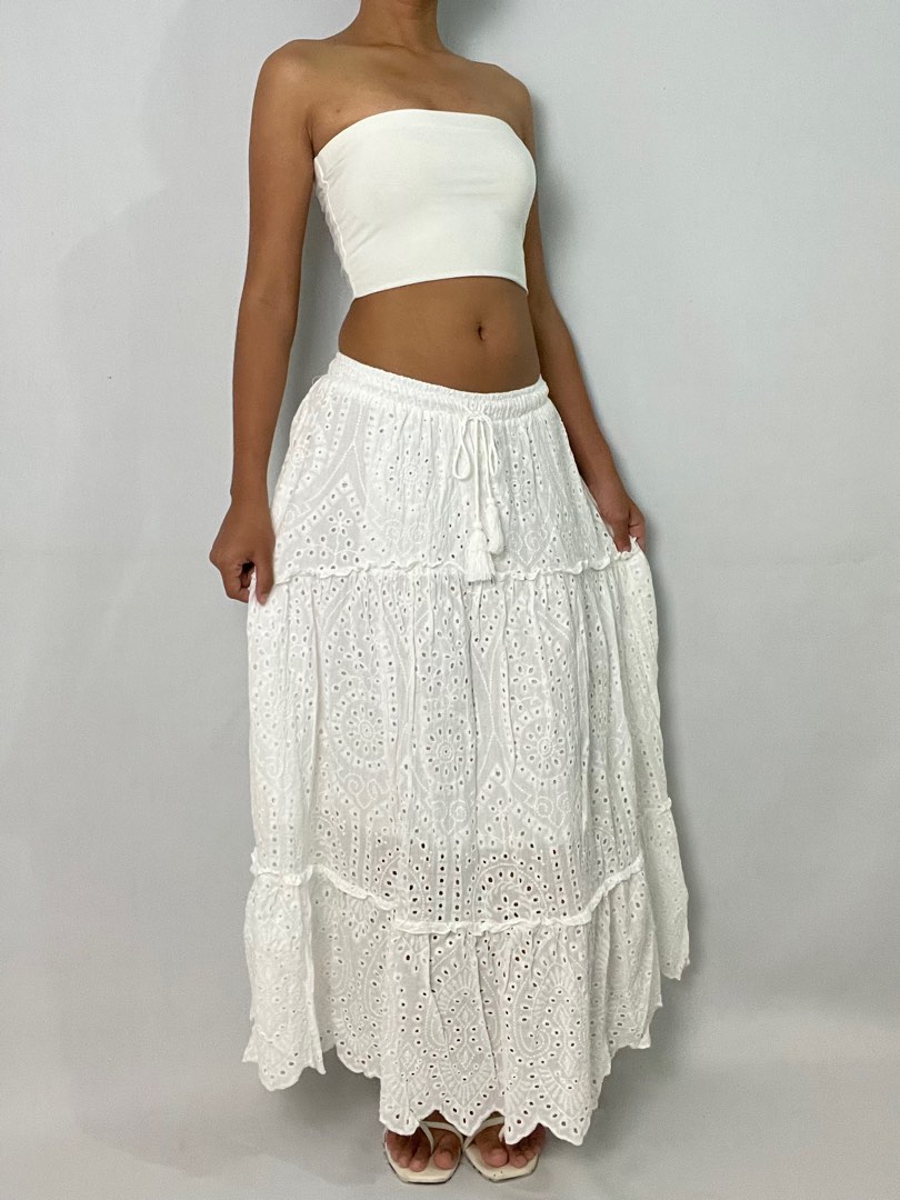 Beachglass Embroidered Skirt