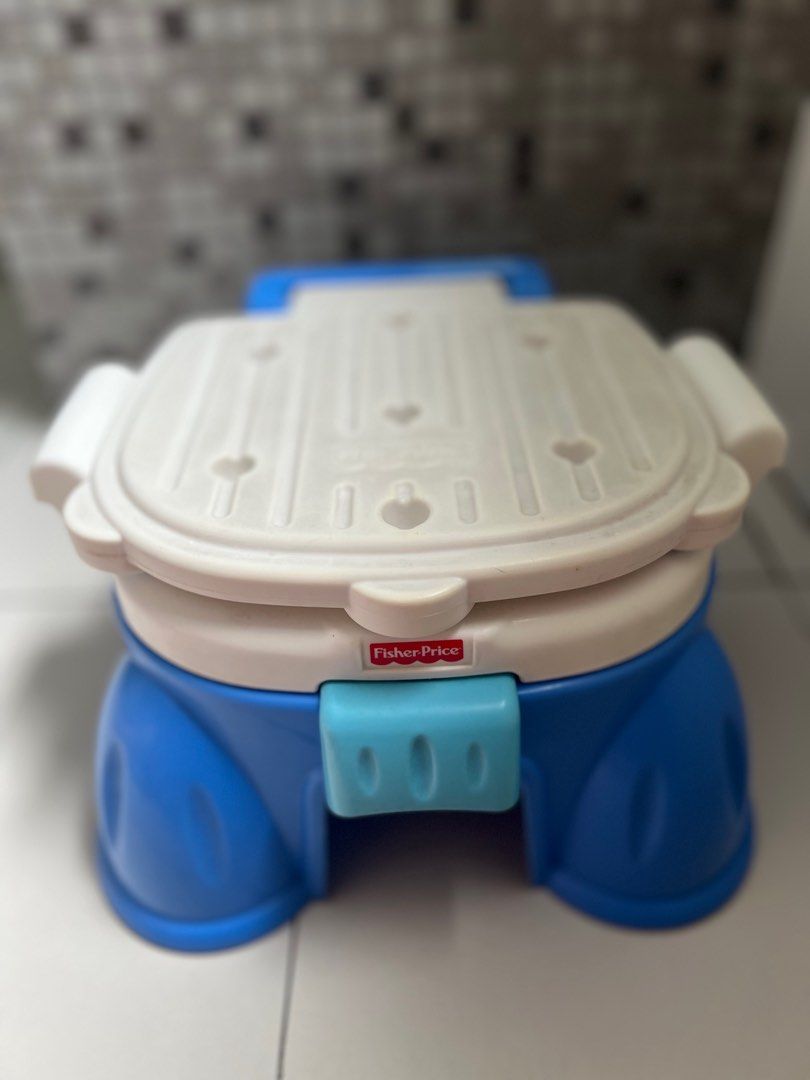 Fisher Price Royal Stepstool Potty (Category: Toilet Training) located in Quezon City. Submitted by ninetieskid4ever (Listing ID 1355865234, Image 2). Description: Royal Stepstool Training Potty: A throne fit for a king or queen! A great training potty for toddlers! Features a removable bucket for easy cleaning and hinged stepstool lid. A throne fit for your little king or queen! This Royal Stepstool Potty is a great training potty for toddlers. 