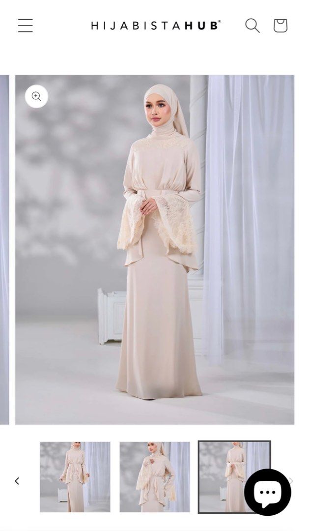 Hijabistahub Hadiya Dress (Category: Baju Kurung & sets) located in Kuala Lumpur. Submitted by munirawahida (Listing ID 1355988955, Image 3). Description: Brand new. Never worn. Baju cantik sangat but i got the wrong size :( .