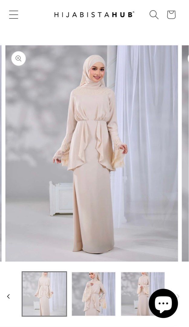 Hijabistahub Hadiya Dress (Category: Baju Kurung & sets) located in Kuala Lumpur. Submitted by munirawahida (Listing ID 1355988955, Image 2). Description: Brand new. Never worn. Baju cantik sangat but i got the wrong size :( .