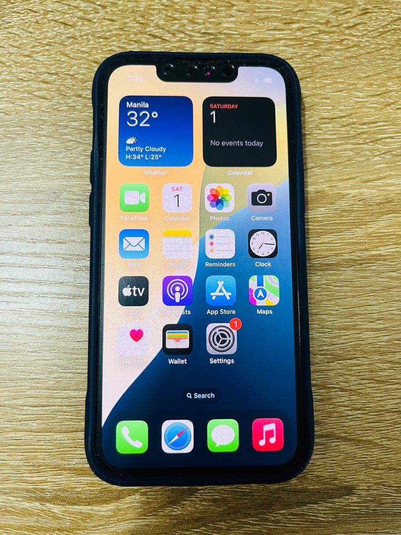 Iphone 13 Mini 128gb (Category: iPhone 13 Series) located in Antipolo. Submitted by heypee (Listing ID 1355859825, Image 1). Description: Iphone 13 Mini Storage: 128gb Color: Midnight (with FREE Ringke case in Navy Blue) Unit only RFS: extra phone.