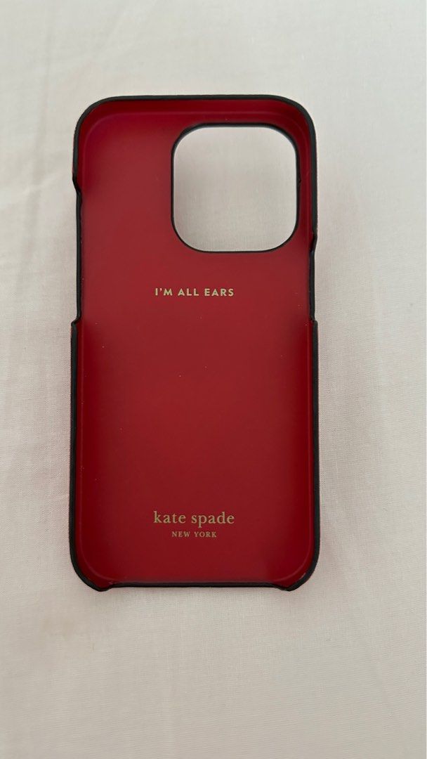 Kate spade Red iphone case (Category: Cases & Sleeves) located in Manila. Submitted by _thethriftedit (Listing ID 1355861561, Image 3). Description: -original price (3450 pesos) - Iphone 14 pro - bought this in greenbelt - Still has the box and used a few times .