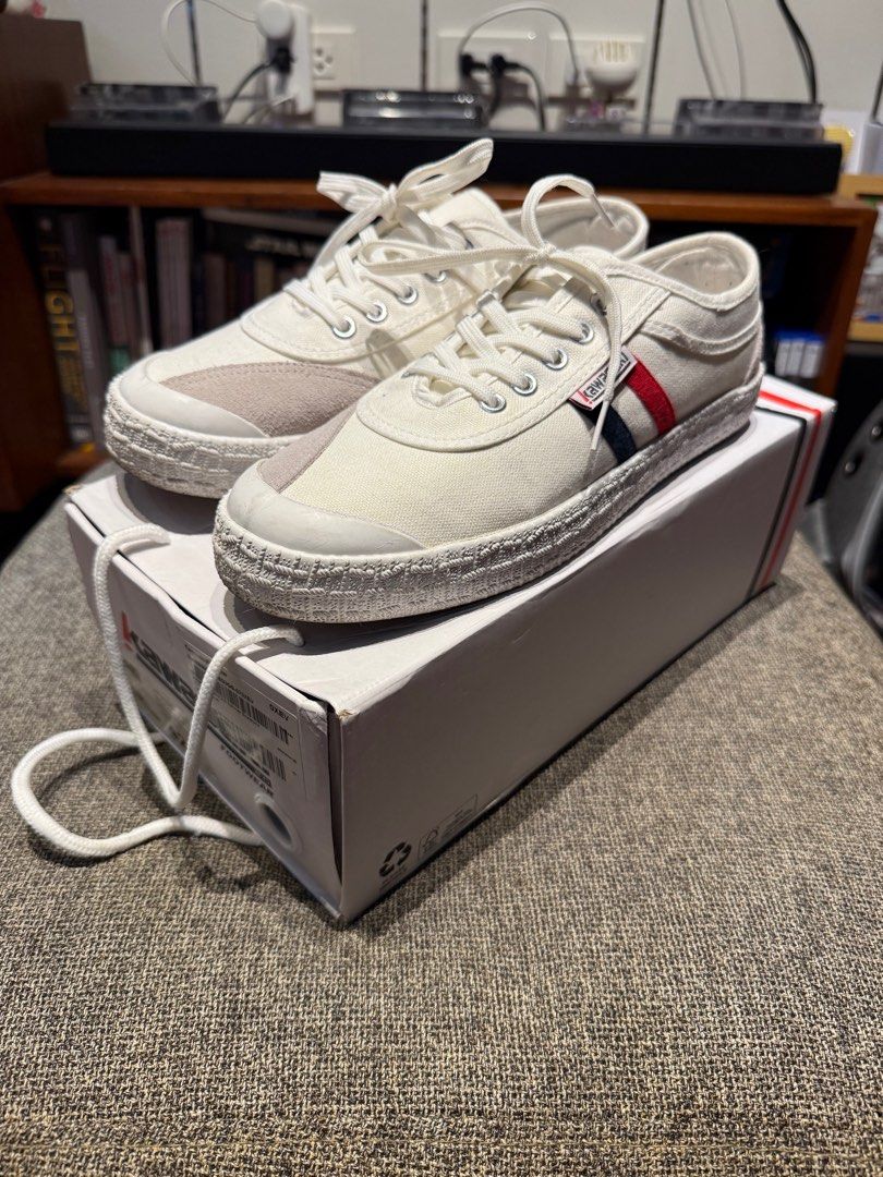 Kawasaki Retro white canvas sneakers (Category: Sneakers) located in Makati City. Submitted by guioble (Listing ID 1355837767, Image 1). Description: Selling my Kawasaki Retro canvas sneakers. Only used 2-3x, still in great condition. Has a very soft insole, making it very comfortable for long walks. Size 8.5 US 42 EU, fits true to size. Payment via GCash, BPI, or Maya. Shipping via Grab, Lalamove, or J&T at buyer's expense. .