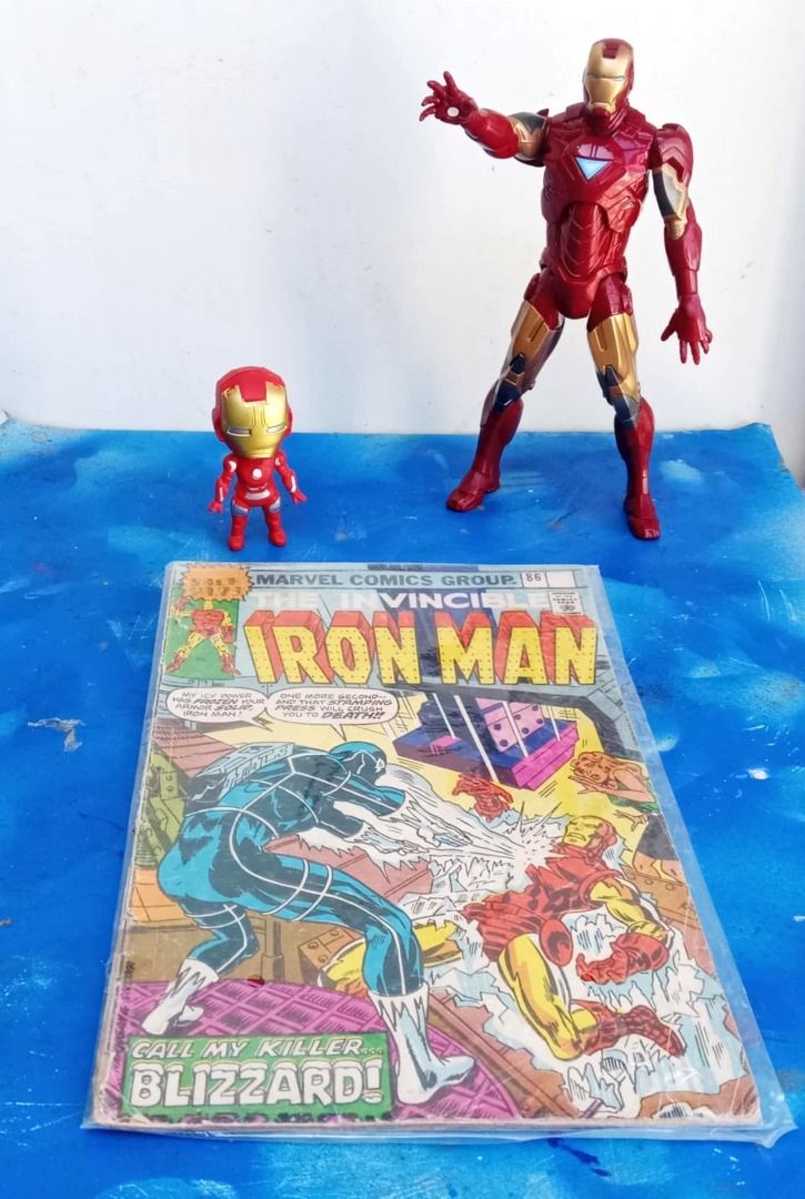 Marvel Comics The Invincible Ironman Issue No. 86 and Hasbro IronMan Bundle SET (Category: Comics & Manga) located in Bacoor. Submitted by syotiachiesnostalgiccollection (Listing ID 1262214946, Image 1). Description: 💙 💛 💙 For AUCTION SALE ❗️ ❗️ ❗️ Open 4 BIDDING ❗️ ❗️ ❗️ ✨✨ ✨ VINTAGE / CLASSIC Comic Books 📘 📘 📘 📘 Marvel Comics The Invincible IronMan Issue No. 86 Publish Date: May 10, 1976 Item in GOOD/ FAIR Condition* Please MANAGE your E