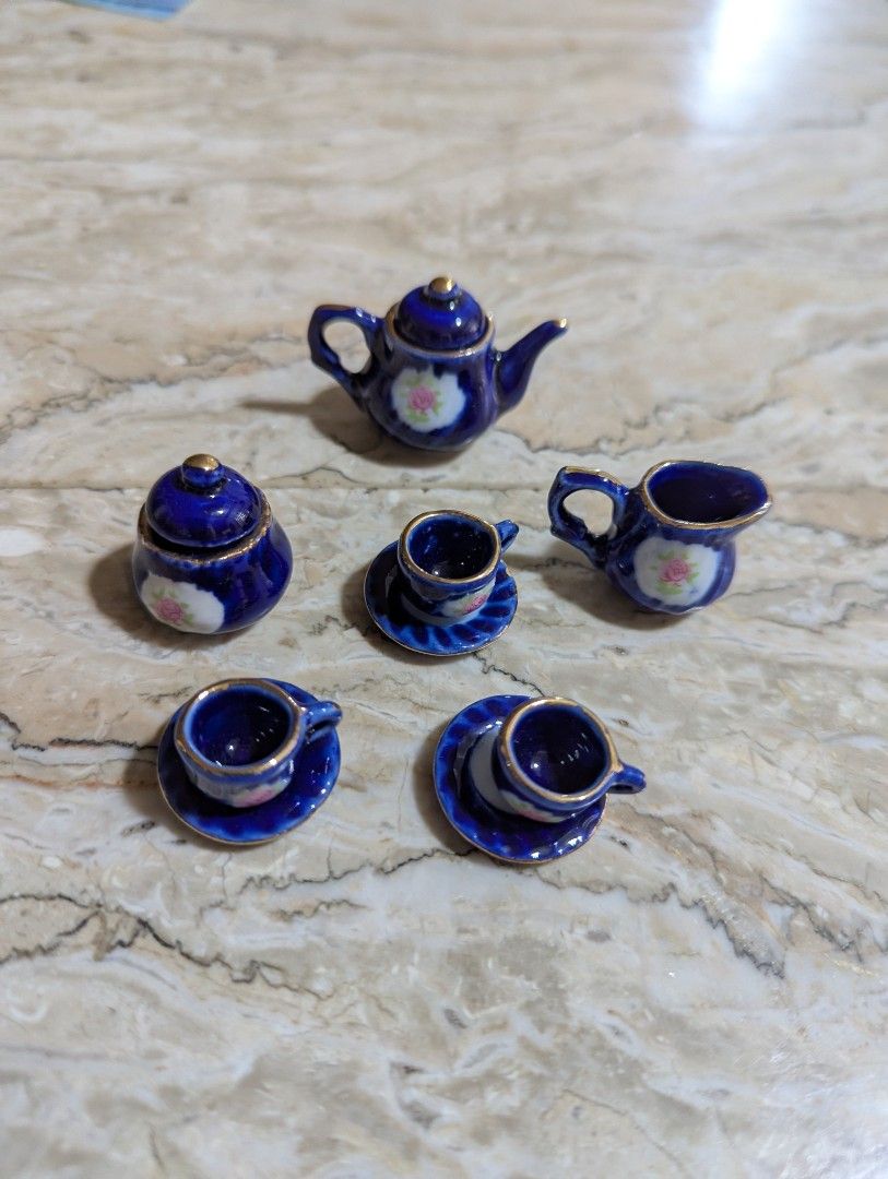 Doll house mini ceramic tea set (Category: Coffee & Tea Tableware) located in Marikina City. Submitted by myprelovedcollectibles (Listing ID 1355836452, Image 2). Description: .