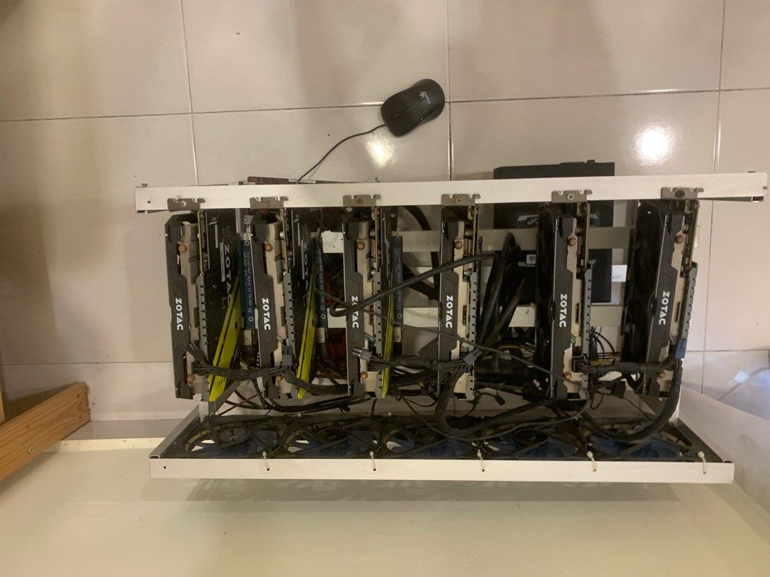 Mining Rig (Category: Computer Parts) located in Batu Pahat. Submitted by mysticowl_26c794 (Listing ID 1355846928, Image 1). Description: This is GTX1060 6 graphics card and power supply.