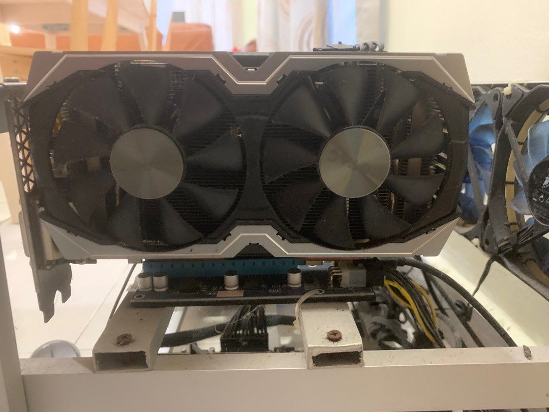 Mining Rig (Category: Computer Parts) located in Batu Pahat. Submitted by mysticowl_26c794 (Listing ID 1355846928, Image 2). Description: This is GTX1060 6 graphics card and power supply.