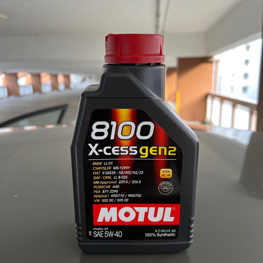 Motul 8100 X-CESS Gen2 5W40 100% Synthetic Engine Oil – 4 Liters (109774)