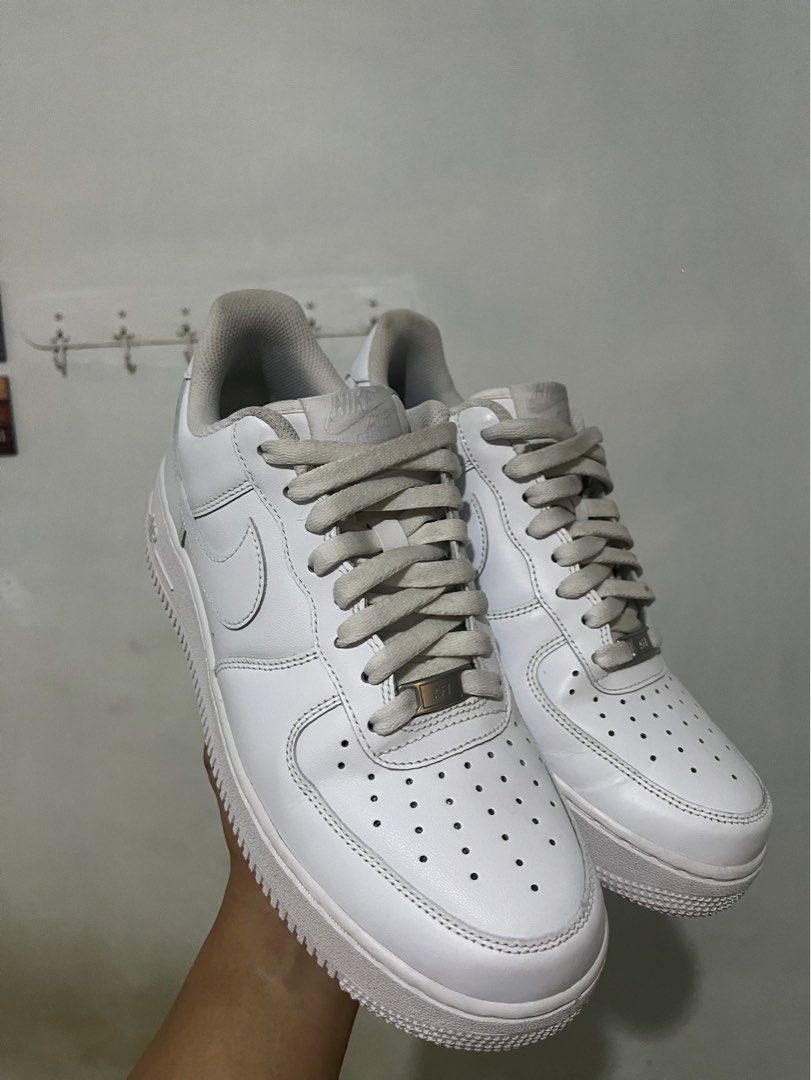 Nike Air force ‘1 (Category: Sneakers) located in Cebu City. Submitted by Burgskuling (Listing ID 1355961836, Image 3). Description: Nike Air force ‘1 (AIR FORCE 1’07 WHITEAVHITE *BLANC/BLANG) -Personal Pair (Original pair) 9.5/10 Condition (Need wash) 📌NEGOTIABLE rfs: Needed funds .