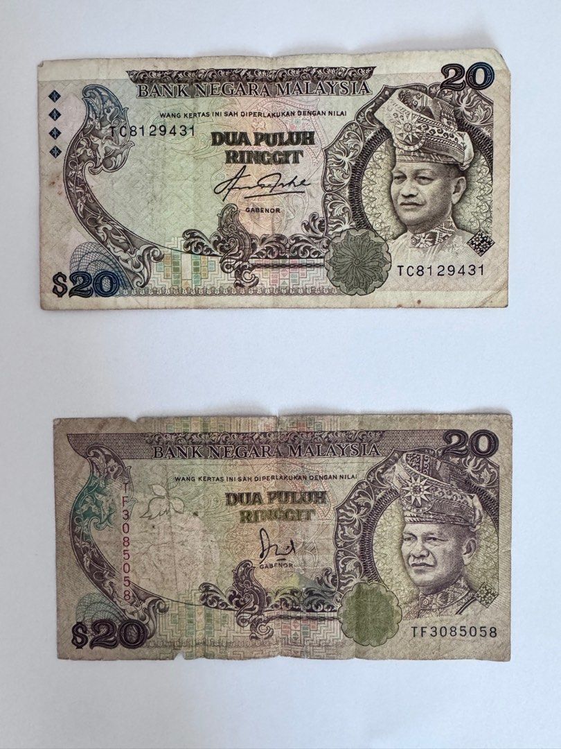 Rm20 Example Old RM20 notes x 2, Hobbies & Toys, Collectibles & Memorabilia ...