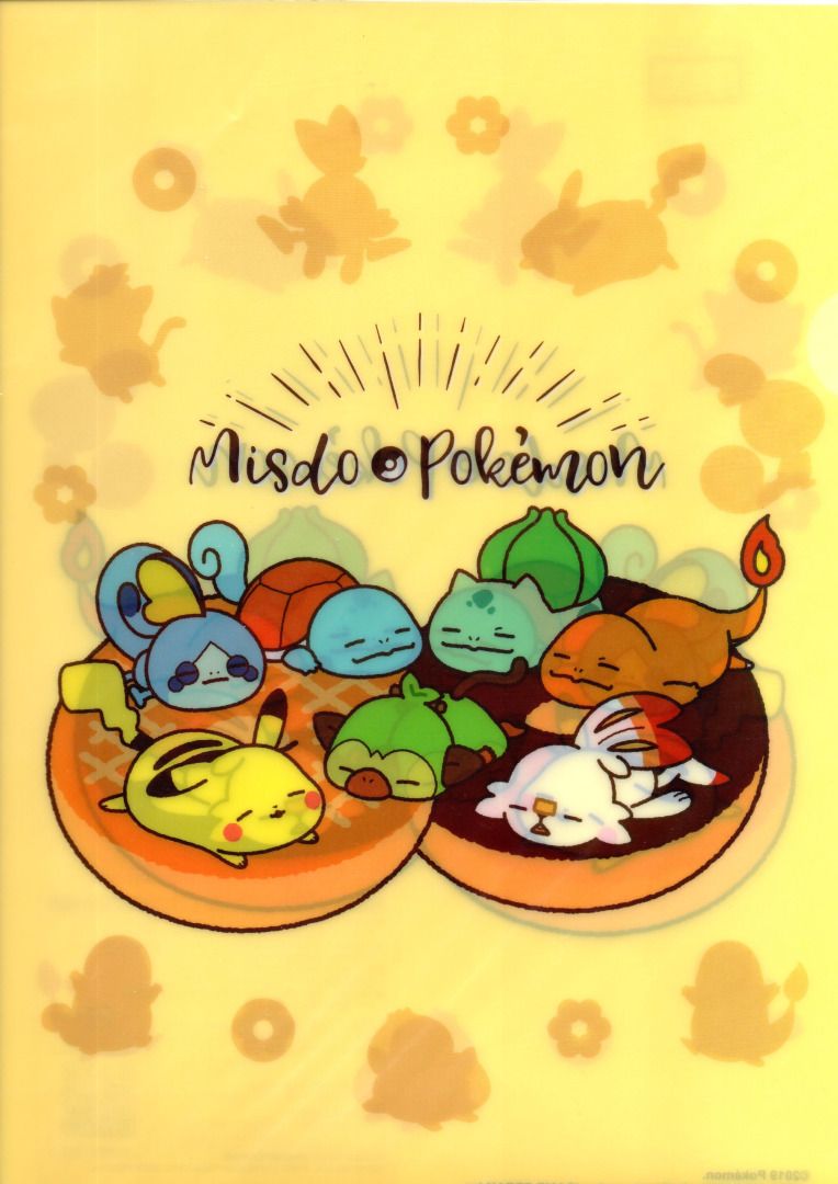 Pokemon Clear File and Notebook Set (1) (Category: Stationery & School Supplies) located in Iloilo. Submitted by jrmagallanes78 (Listing ID 1355973157, Image 3). Description: Set of 2 A4 clear files, 1 mini clear file and 1 notebook. The two A4 clear files are unsealed but unused and in VERY GOOD condition with only small dents/folds. The Pokemon BW is a 4 layer construction with three separate compartments for documents. The Mister Donut collab 