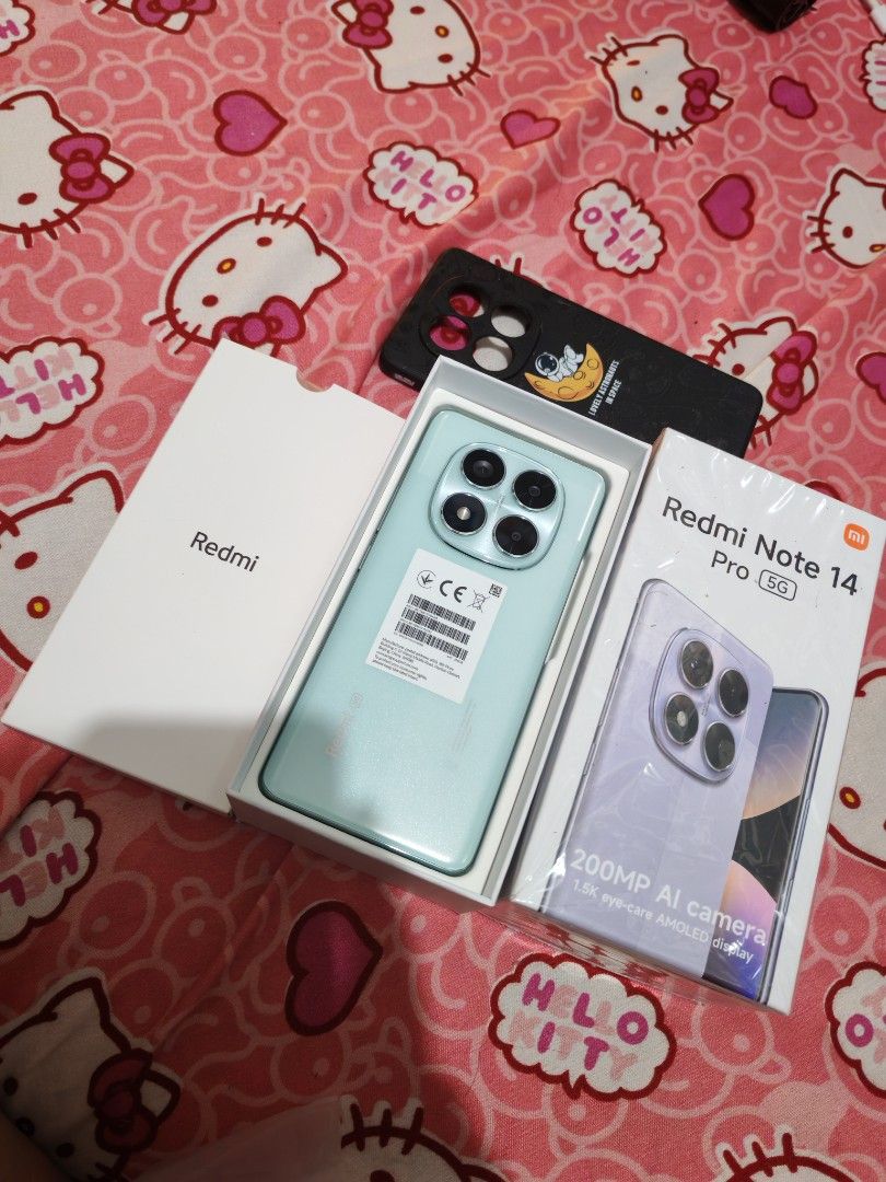 Redmi note 14 pro 5g (Category: Xiaomi) located in Manila. Submitted by skychoochoo (Listing ID 1355838555, Image 1). Description: No issue Complete Good as new 18k sa mall 13500 na lang.