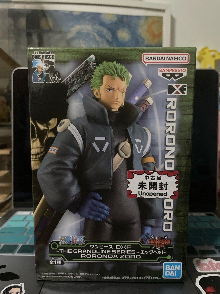 Roronoa Zoro - One Piece DXF Grand Line Series - Bandai - Egghead Arc Figure (Category: Toy Figures) located in Singapore. Submitted by dreixwolfe (Listing ID 1355990852, Image 1). Description: Brand new from Osaka Japan.