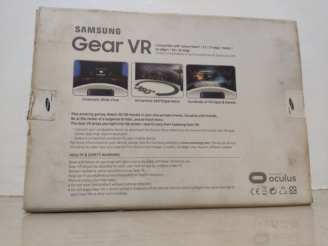 Samsung Gear VR (Category: Other Mobile & Gadget Accessories) located in Pasig City. Submitted by rengokushana (Listing ID 1355848441, Image 2). Description: For Sale: Samsung Gear VR Complete with Box Compatible with Galaxy Note7 / S7 / S7 edge / Note5 / S6 edge+ / S6 / S6 edge LAST PRICE POSTED NO WARRANTY Pickup at Eastbank Pasig.