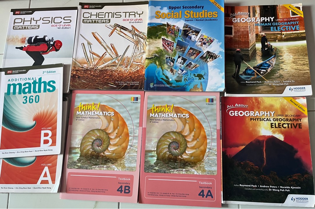 sec 4 o level textbooks, Hobbies & Toys, Books & Magazines, Textbooks ...