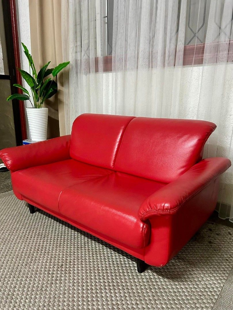 sofa (Category: Sofas) located in Valenzuela. Submitted by jenelyn6 (Listing ID 1355841281, Image 3). Description: Imported Genuine Leather Sofa from Japan P10,800 Only 55x29x28in Genuine Leather 2 Seater Heavy Duty Walang Sag Walang Lubog Makapal ang Foam No issue Good Condition Minor scratch Goods na Goods From Japan Loc: Angeles City near Marquee n Landers.
