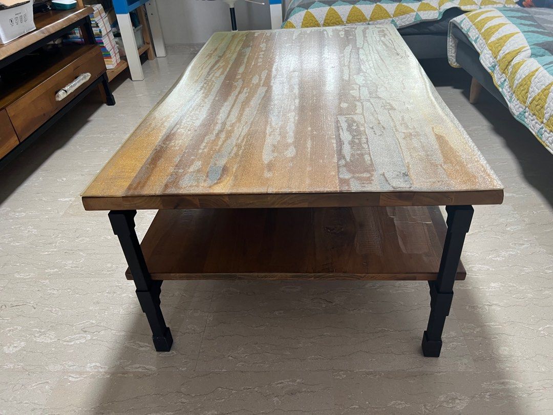 Tea table (Category: Tables & Sets) located in Singapore. Submitted by jesseliu1983 (Listing ID 1355956020, Image 2). Description: Purchased from castlery directly. Originally S$498. Surface protection very good..