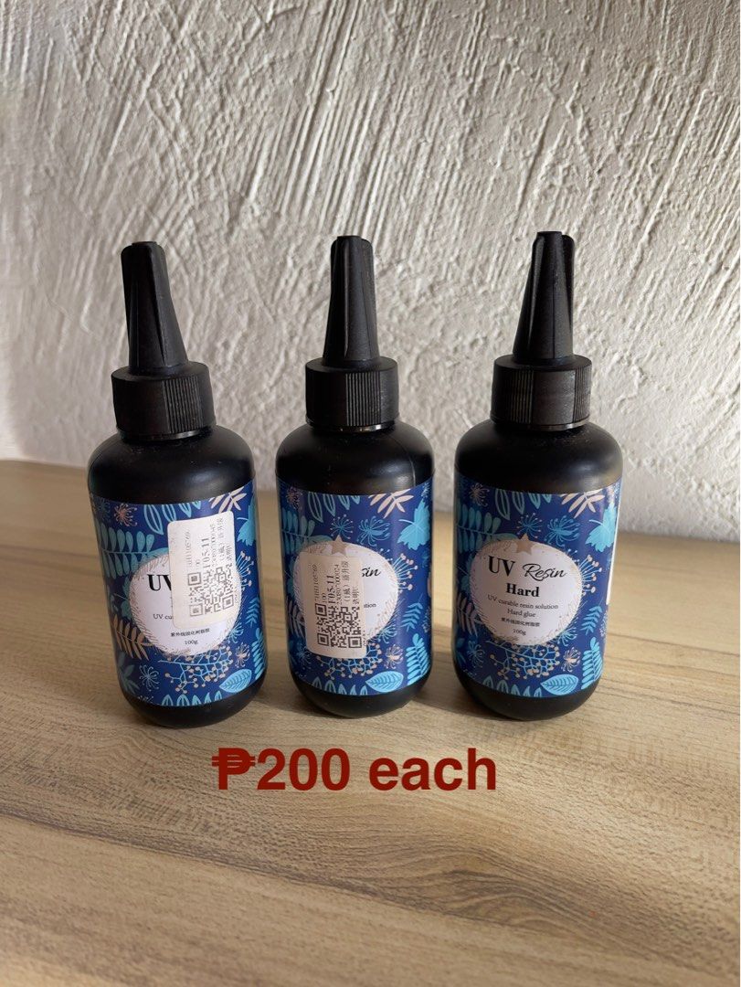 UV Resin for crafting (Category: Craft Supplies & Tools) located in Cavite. Submitted by mira33396 (Listing ID 1355946531, Image 1). Description: Good for making jewelry and crafting! Selling for a much lower price now! Kindly message for any questions. With freebies if you purchased above ₱400. Note: I don’t entertain rude buyers. Please no rush buying as well. NO LOW BALLERS. Never been used. Rfs: need funds and decluttering.