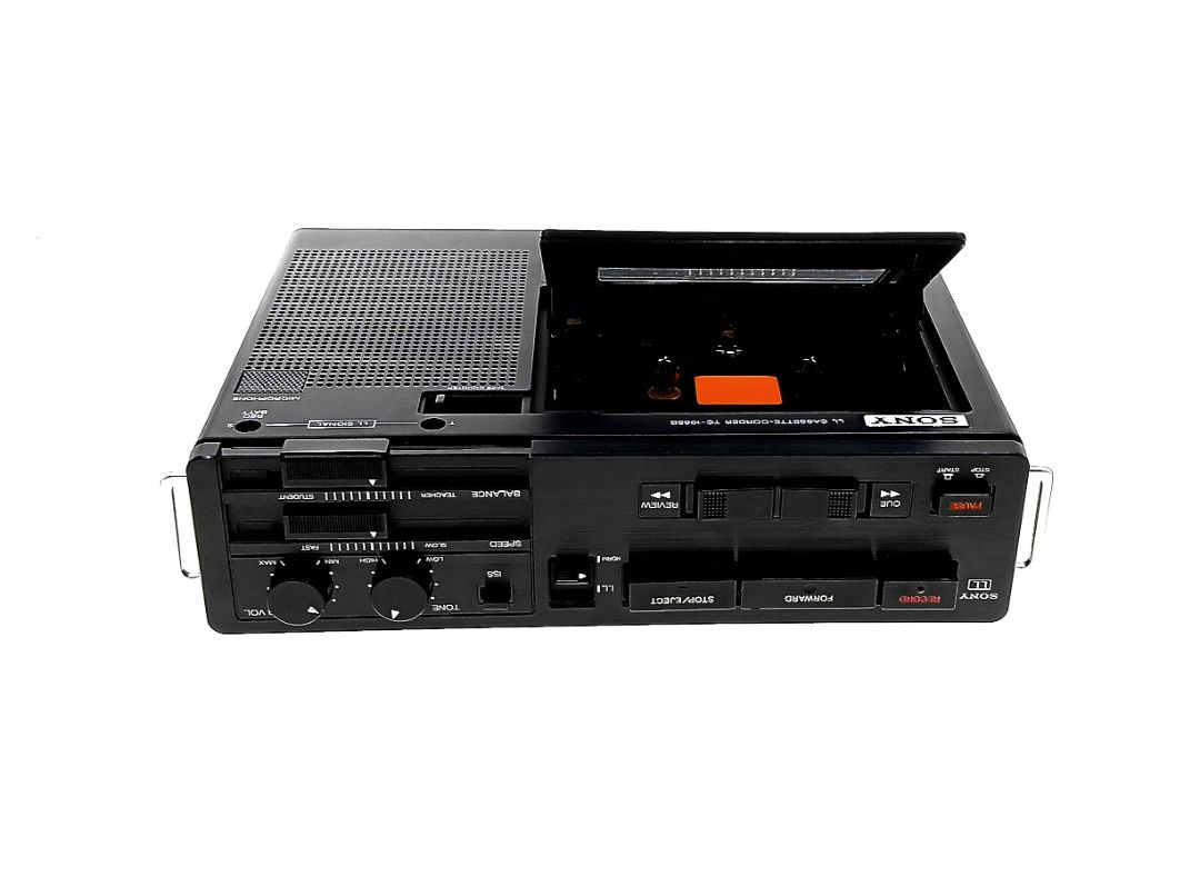 Vintage Sony TC-1065B Portable Cassette Player/ mini Boombox In