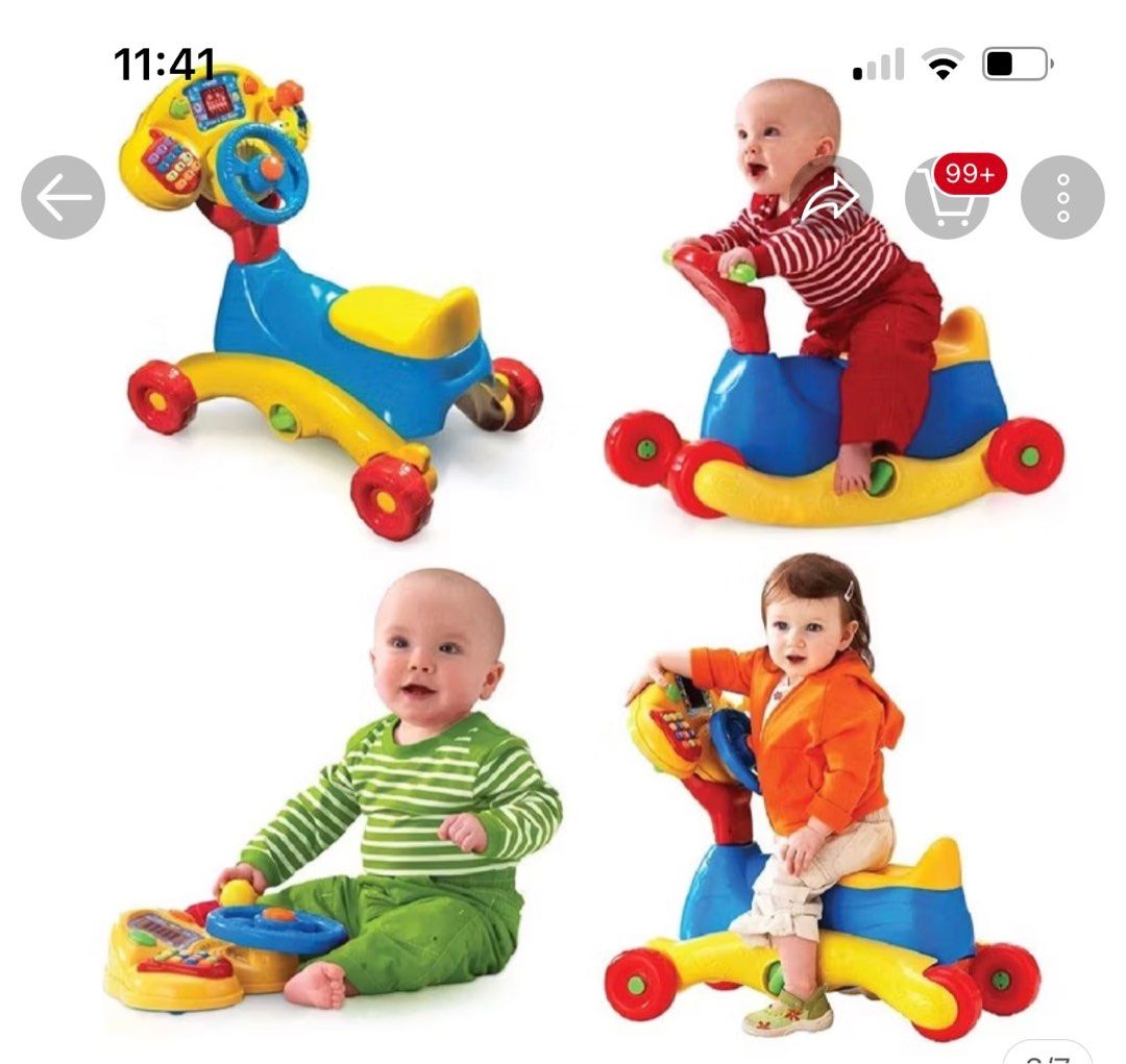 Vtech Grow and Ride On, Hobbies & Toys, Toys & Games on Carousell