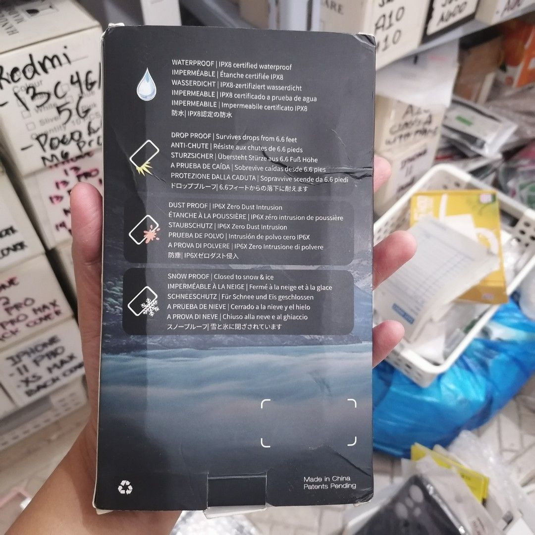 Water Proof Case for iPhone 13 Brandnew (Category: Cases & Sleeves) located in Mandaluyong City. Submitted by carenalba18 (Listing ID 1355888040, Image 2). Description: Water Proof Case for iPhone 13 Brandnew.