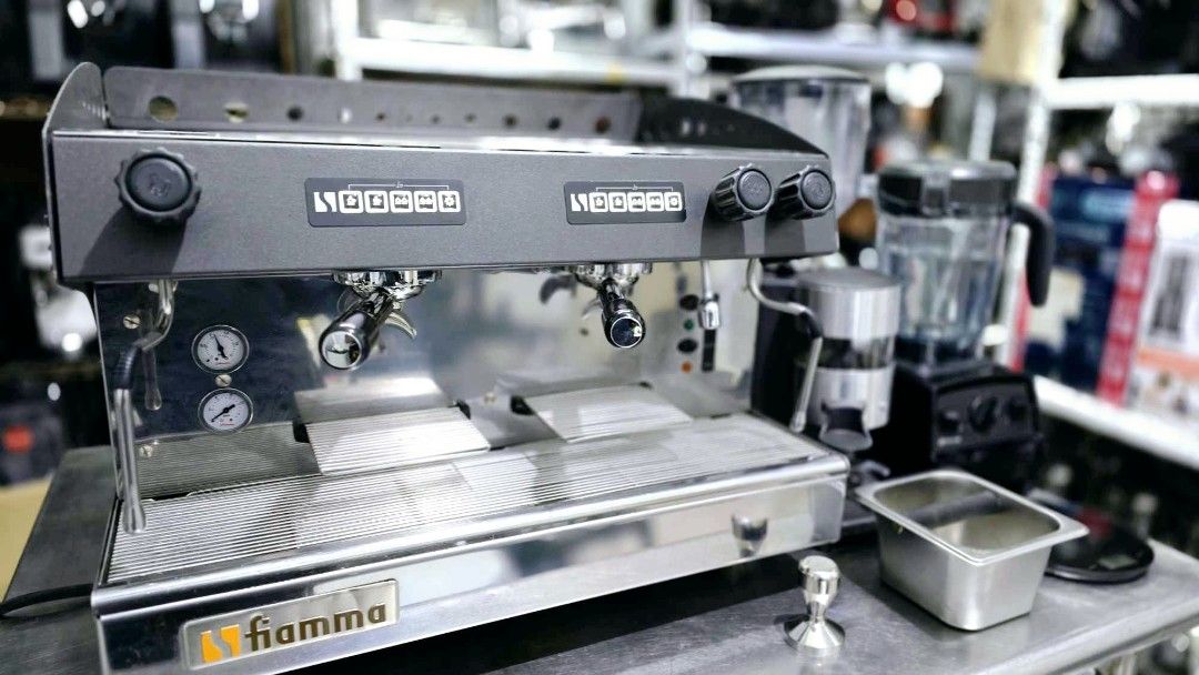 2GROUPS COMMERCIAL ESPRESSO MACHINE +GRINDER +VITAMIX (Category: Coffee Machines & Makers) located in Bulacan. Submitted by iamvanillapeach (Listing ID 1359392652, Image 3). Description: Fiamma Caravel 2 cv tc 2 groups espresso machine (made in portugal Europe) With Quamar doser grinder & Vitamixe320 high power blender. Free knockbox & digital scale. Used/good working condition. With 30 days service warranty. You can try in actual if pick up. We 