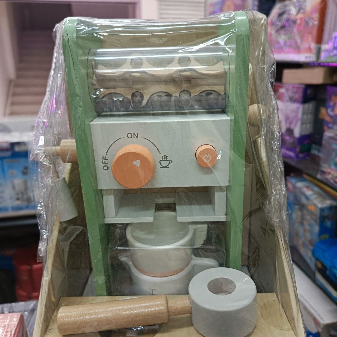 Anko Wooden Coffee Machine (Category: Coffee Machines & Makers) located in Rizal. Submitted by TheSweetSpotShoppe (Listing ID 1359366780, Image 2). Description: • Includes : 1 × coffee machine 1 × coffee cup 1 × coffee portafilter 1 × milk cup.