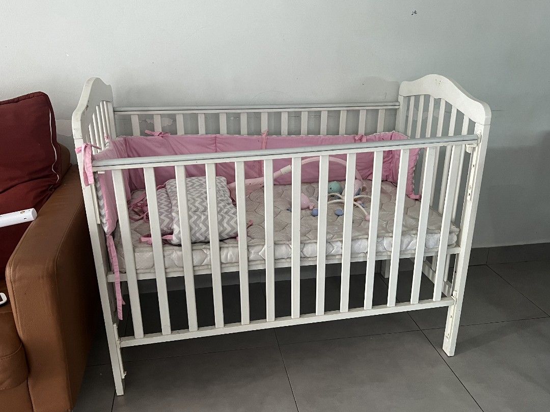Baby cot Katil Baby, Babies & Kids, Baby Nursery & Kids Furniture, Cots ...