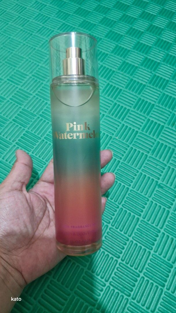 BBW body mist Pink Watermelon (Category: Fragrance & Deodorants) located in Marikina City. Submitted by thirfty_treasures (Listing ID 1359382127, Image 1). Description: unused/unsprayed buy any 2 BBW mist for 600 php RFS : excess pasalubong from US location: Marikina.