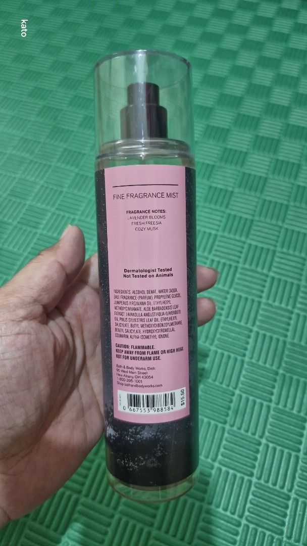 BBW Cozy Evening (Category: Fragrance & Deodorants) located in Marikina City. Submitted by thirfty_treasures (Listing ID 1359380752, Image 2). Description: Unused / unsprayed buy any 2 BBW mist for 600 php from US RFS : excess pasalubong Location: Marikina.
