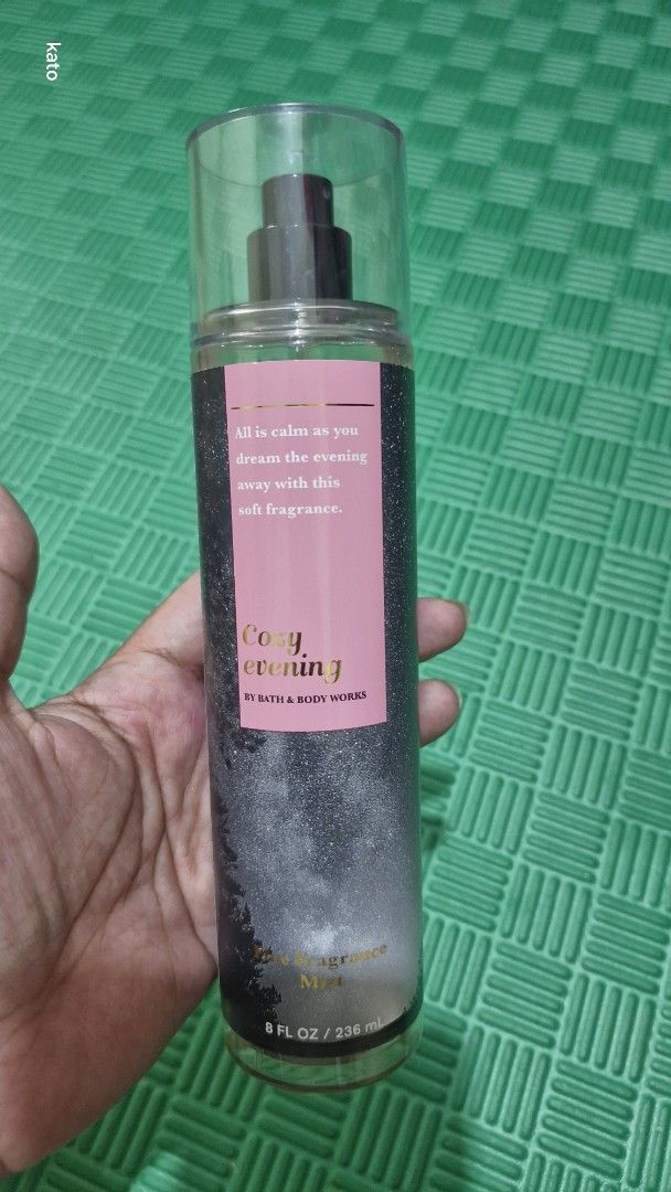 BBW Cozy Evening (Category: Fragrance & Deodorants) located in Marikina City. Submitted by thirfty_treasures (Listing ID 1359380752, Image 1). Description: Unused / unsprayed buy any 2 BBW mist for 600 php from US RFS : excess pasalubong Location: Marikina.
