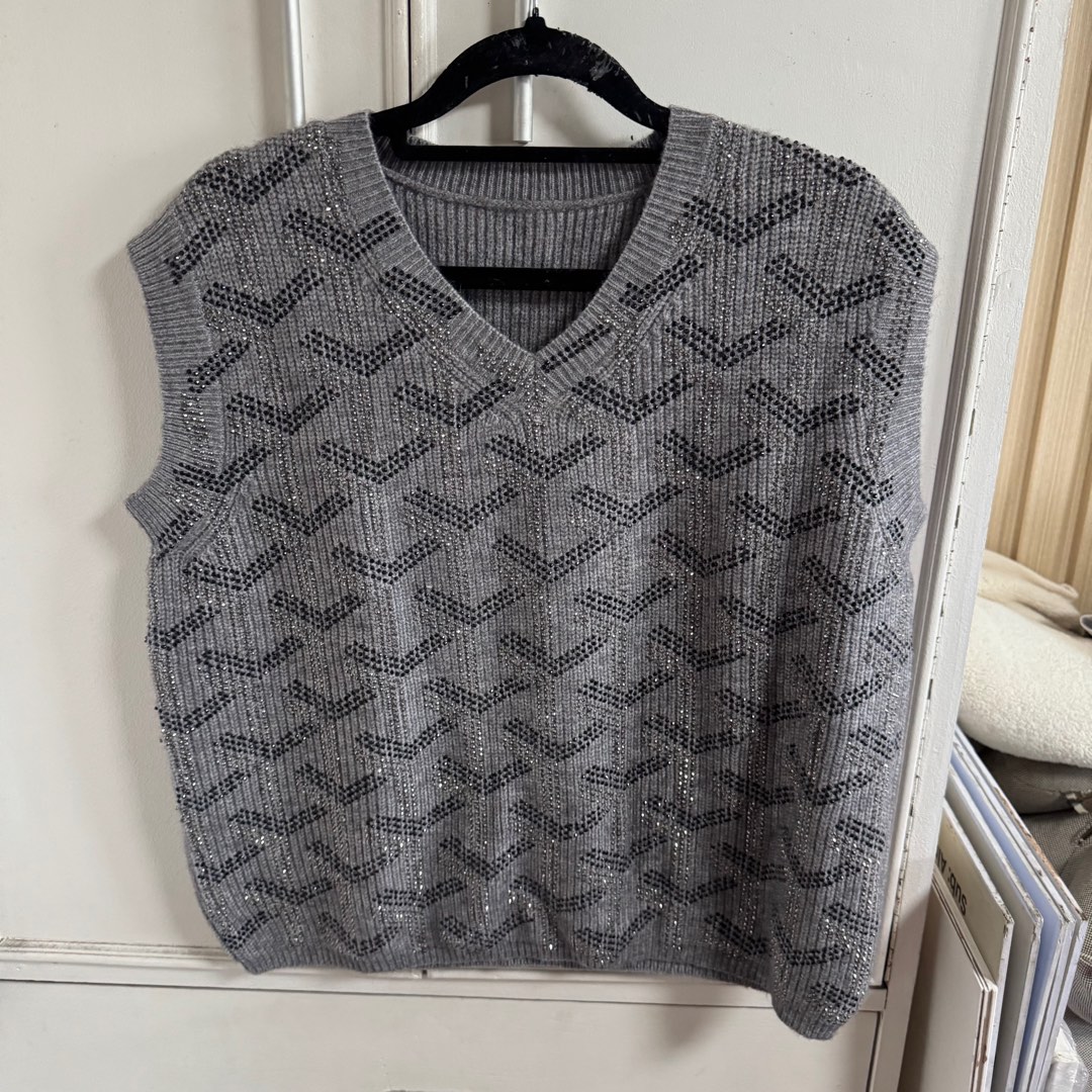 Grey Girly Vest Top main image 1
