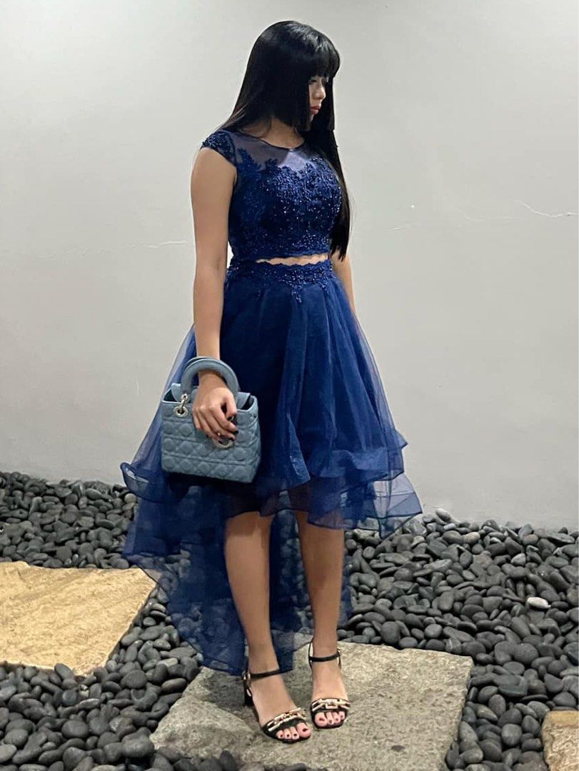 Blue Evening Coordinate Top and Skirt (Category: Evening dresses & gowns) located in Manila. Submitted by decayedangel.ph (Listing ID 1359338169, Image 1). Description: Size: M Original Price: 3000 Like new First owner .