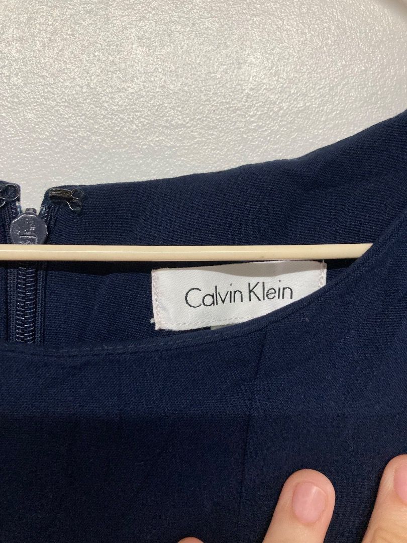 Calvin Klein Navy Blue Dress (Category: Dresses) located in Cagayan de Oro. Submitted by nicethriftedthings (Listing ID 1359364492, Image 2). Description: In very good condition Fits S-L .