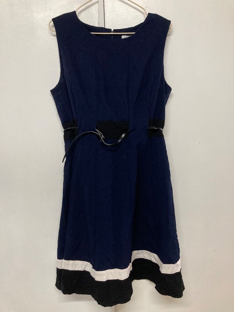 Calvin Klein Navy Blue Dress (Category: Dresses) located in Cagayan de Oro. Submitted by nicethriftedthings (Listing ID 1359364492, Image 1). Description: In very good condition Fits S-L .