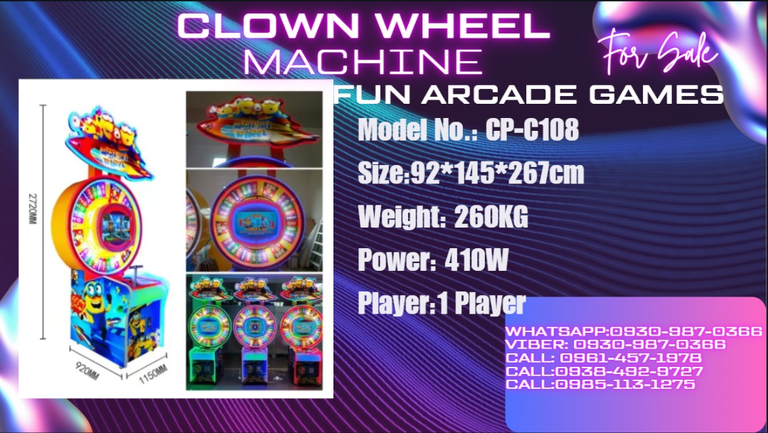 CLOWN WHELL ARCADE GAMES, Everything Else, Looking For on Carousell